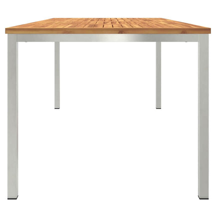 Tabledesalleàmangerd'extérieur Marron 200x90x75cm Teck massif
