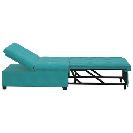 Canapé-lit Turquoise 67 x 194 x 38 cm Velours