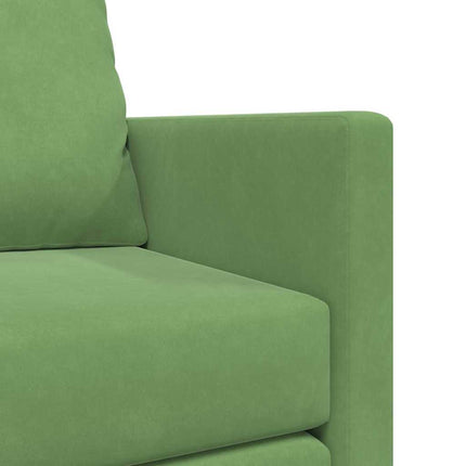 Canapé-lit avec coussin Vert clair 122 x 70 x 60 cm Velours