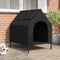 Maison pour Chiens Noir 90 x 65 x 85 cm Tissu Oxford et Acier