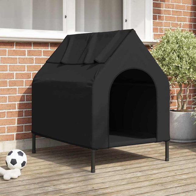 Maison pour Chiens Noir 90 x 65 x 85 cm Tissu Oxford et Acier