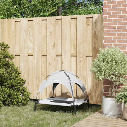 Lit pour Chien Gris argenté m Acier