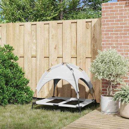 Lit pour Chien Gris Argenté l Acier