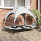 Lit pour Chien Gris Argenté xl Acier