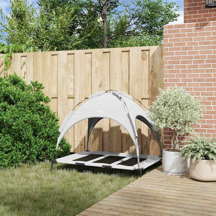 Lit pour Chien Gris Argenté xl Acier