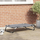 Lit pour Chien Gris clair s Tissu Oxford et Acier