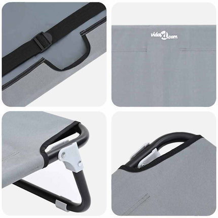 Lit pour Chien Gris clair m Tissu Oxford et Acier