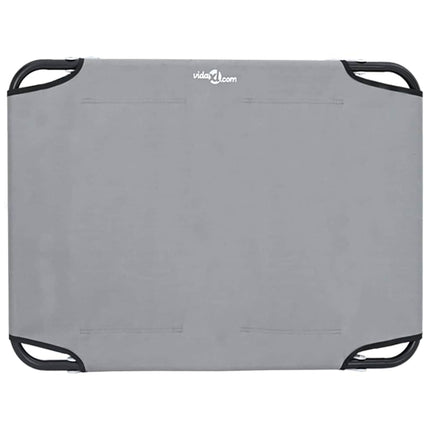 Lit pour Chien Gris clair m Tissu Oxford et Acier