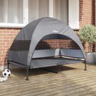 Lit surélevé pour chien Gris clair 127 x 81 x 108 cm