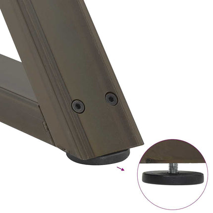 Table à manger marron clair bois de chêne massif ovale