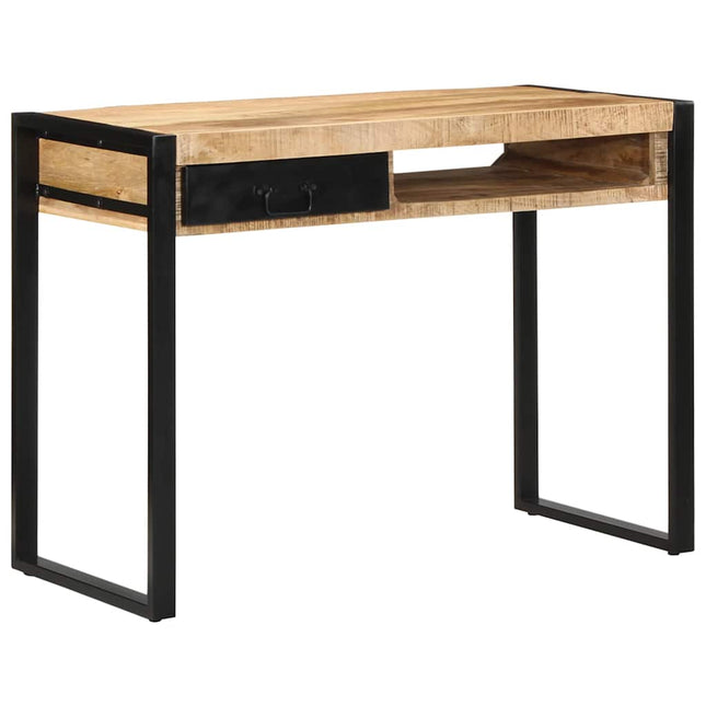 Bureau 100x50x75 cm bois de manguier brut massif