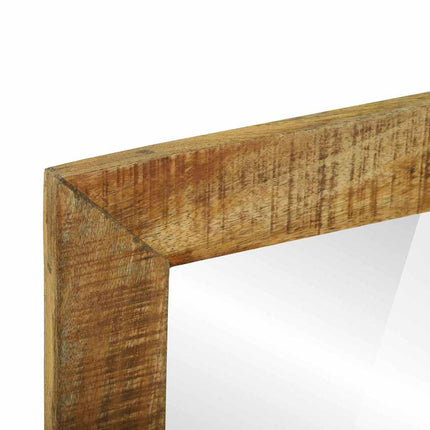 Miroir de salle de bain Marron Bois Mango Solide et Brut