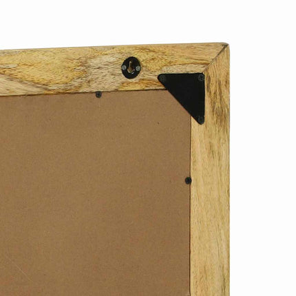 Miroir de salle de bain Marron Bois Mango Solide et Brut