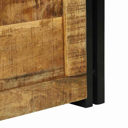 Boîte de Rangement 40 x 40 x 40 cm bois de manguier massif