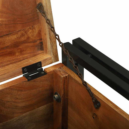 Coffres de rangement 40 x 40 x 40 cm Bois d'acacia massif