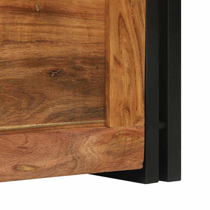 Coffres de rangement 40 x 40 x 40 cm Bois d'acacia massif