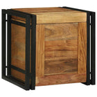 Coffres de rangement 40 x 40 x 40 cm Bois d'acacia massif