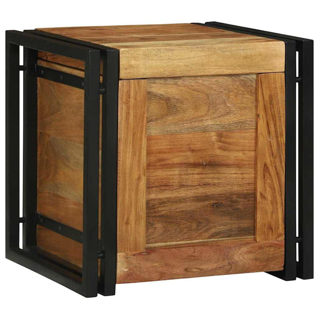 Coffres de rangement 40 x 40 x 40 cm Bois d'acacia massif
