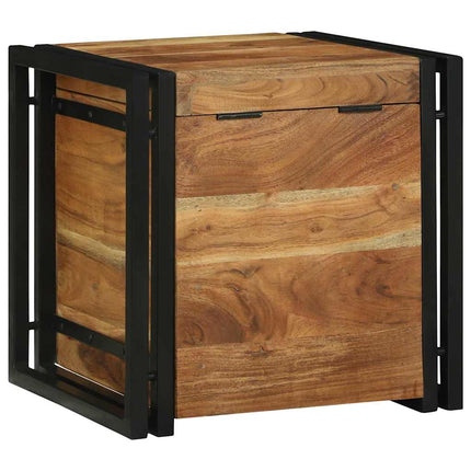 Coffres de rangement 40 x 40 x 40 cm Bois d'acacia massif