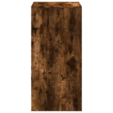 Table de bar chêne fumé 51x50x103,5 cm bois d'ingénierie