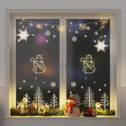 Lumières de Noël silhouette de bonhomme de neige 2 pcs 35 LED