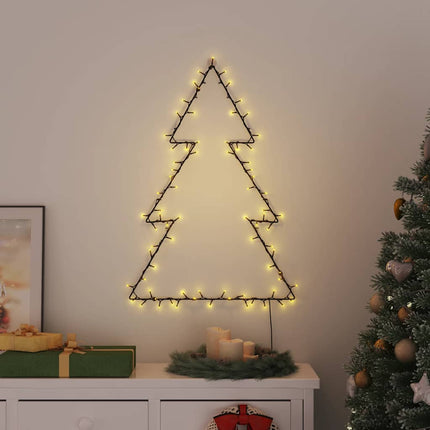 Lumières de Noël silhouette d'arbre de Noël 115 LED blanc chaud