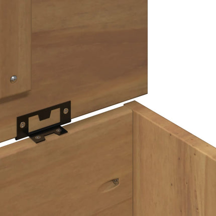 Coffre de rangement avec couvercle Panama bois massif de pin