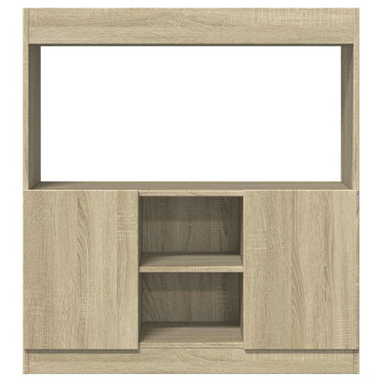 Buffet haut chêne sonoma 92x33x100 cm bois d'ingénierie