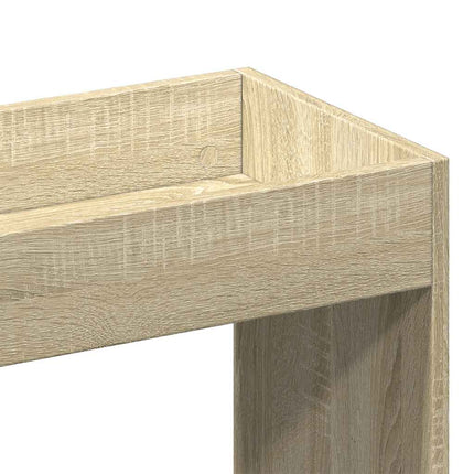 Buffet haut chêne sonoma 92x33x100 cm bois d'ingénierie