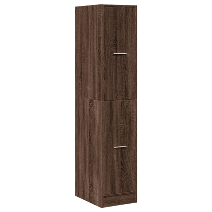 Armoire apothicaire chêne marron 30x41x144,5 cm bois ingénierie