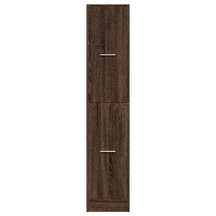 Armoire apothicaire chêne marron 30x41x144,5 cm bois ingénierie