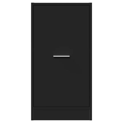 Armoire d'apothicaire noir 40x41x77,5 cm bois d'ingénierie