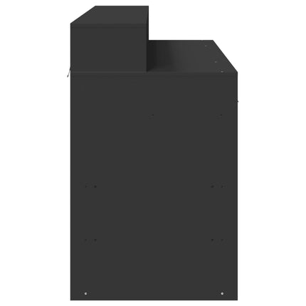 Bureau avec lumières LED noir 120x55x91 cm bois d'ingénierie