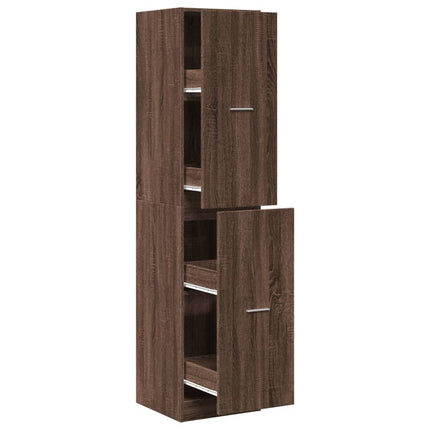 Armoire apothicaire chêne marron 40x41x174,5 cm bois ingénierie