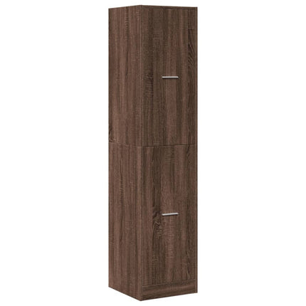 Armoire apothicaire chêne marron 40x41x174,5 cm bois ingénierie