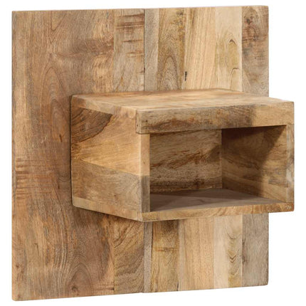 Table de chevet 50x27x50 cm bois massif de manguier brut