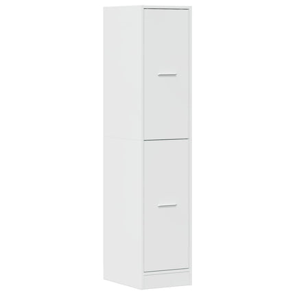 Armoire d'apothicaire blanc brillant bois d’ingénierie