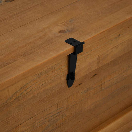 Coffre de rangement HALDEN 91x91x47 cm bois massif pin