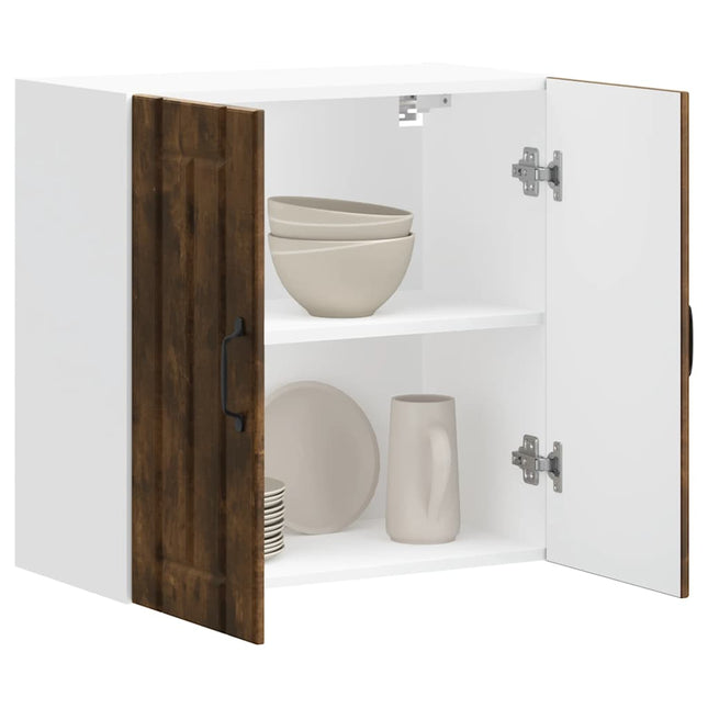 Armoire murale de cuisine Lucca chêne fumé bois ingénierie