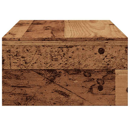 Support de moniteur vieux bois 42 x 24 x 13cm bois d'ingénierie