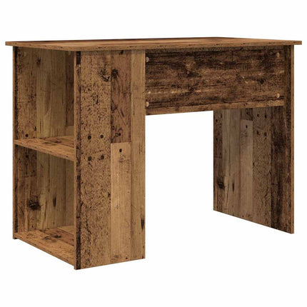Bureau vieux bois 100x55x75 cm bois d'ingénierie