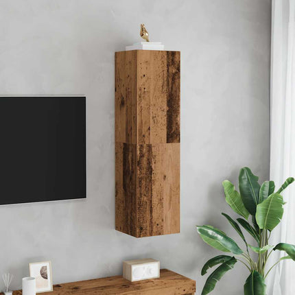 Meuble TV vieux bois 30,5x30x110 cm bois d'ingénierie
