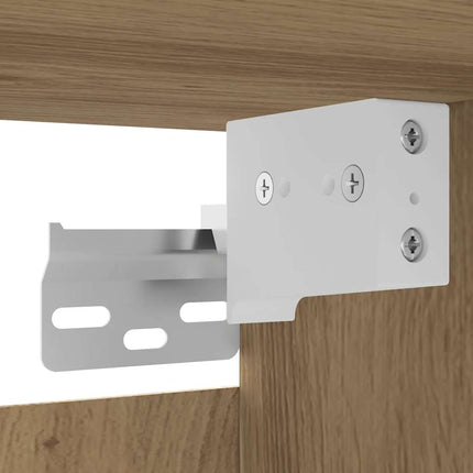 Meuble TV mural chêne artisanal 30,5x30x30 cm