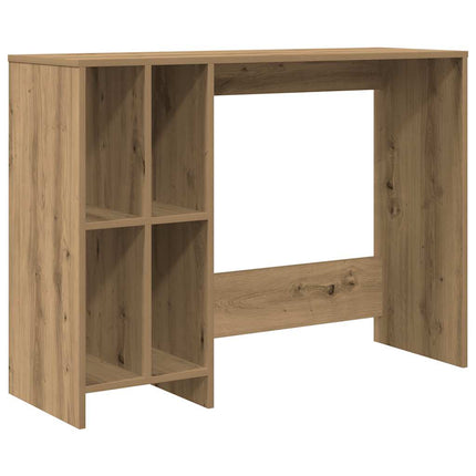 Bureau chêne artisanal 102,5x35x75 cm bois d'ingénierie