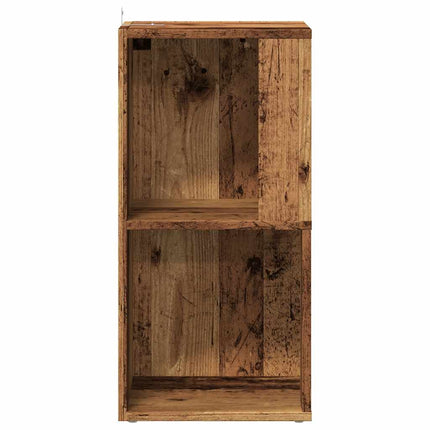 Armoire d'angle vieux bois 33x33x67 cm bois ingénierie