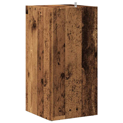 Armoire d'angle vieux bois 33x33x67 cm bois ingénierie