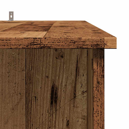 Table De Bar Avec Étagère Bois D'ingénierie Vieux bois 1