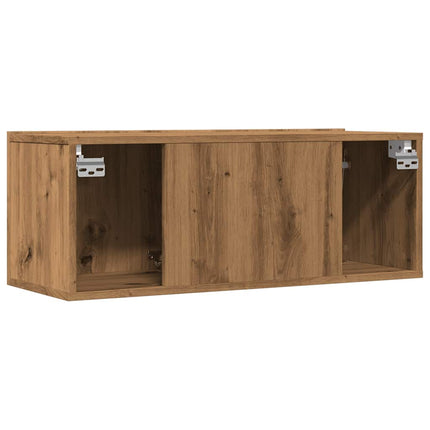Meubles TV muraux 2 pcs chêne artisanal 80x30x30 cm