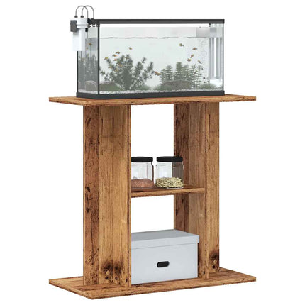 Support d'aquarium en bois ancien 60 x 30 x 60 cm Bois d'ingénierie