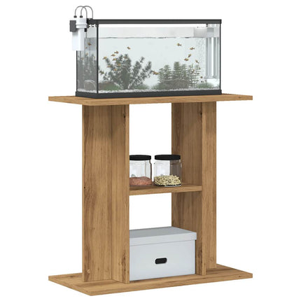Support d'aquarium chêne marron 60x30x60 cm bois d'ingénierie